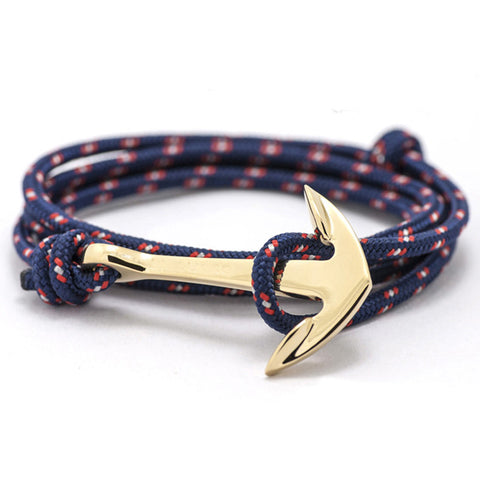 Hand Crafted Beach Lovers Unisex Anchor Bracelet